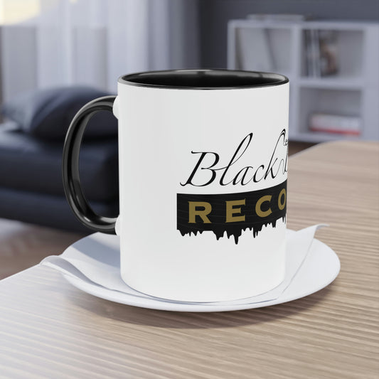 Black Barrel Records Two-Tone Coffee Mug, 11oz